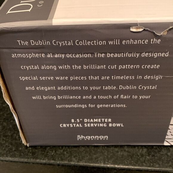 Godinger 8.5" Serving Bowl, Salad Bowl, Dublin Collection, Giftable Packaging - Picture 12 of 12